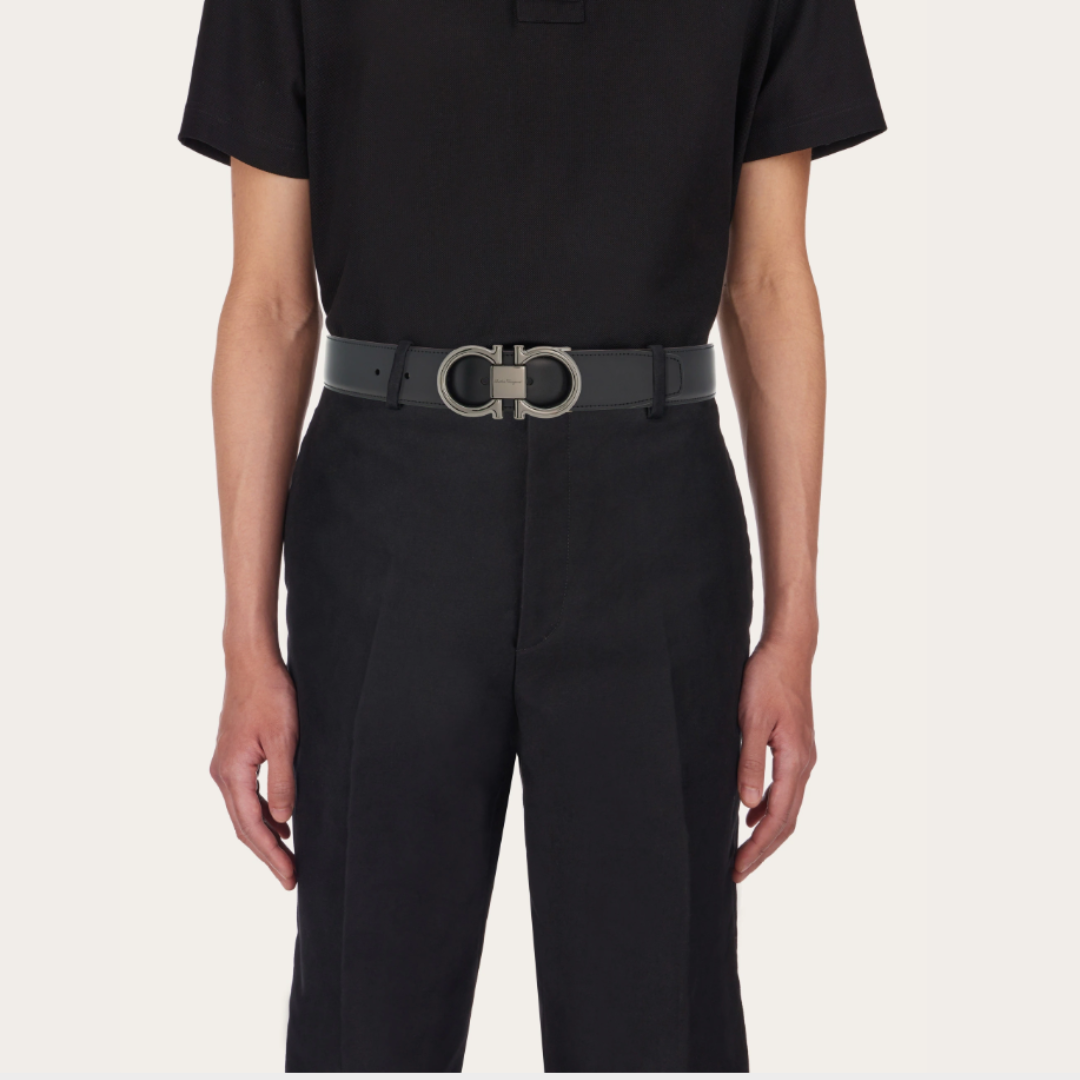 Ferragamo Gancini Belt - Black&Brown